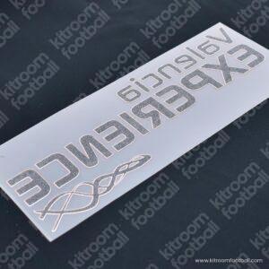 2008-09 Valencia EXPERIENCE Sponsor Patch Orange Away Repro - Image 4