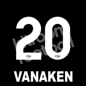 2014-15 Lokeren Away Name Number Set #20 VANAKEN Repro