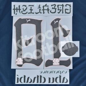 2023-24 Manchester City Preseason Third Name Number Set #10 GREALISH Repro - Image 3