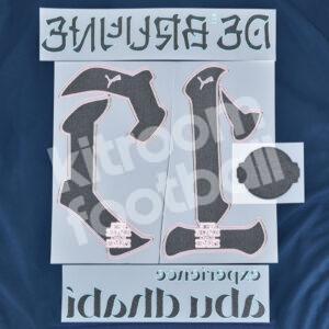 2023-24 Manchester City Preseason Third Name Number Set #17 Kevin DE BRUYNE Repro - Image 3