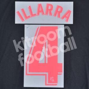 Original Player Issue 2019-20 Real Sociedad Away Name Number Set #4 ILLARRA