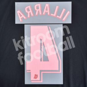 Original Player Issue 2019-20 Real Sociedad Away Name Number Set #4 ILLARRA - Image 3