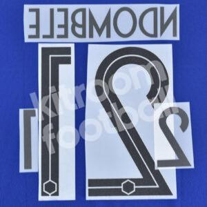 2019 France Home Name Number Set #21 NDOMBELE (2 stars) Repro - Image 3
