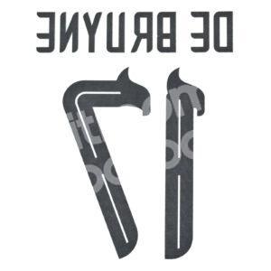 2023-24 Manchester City Year of the Dragon Name Number Set #17 DE BRUYNE Repro - Image 3