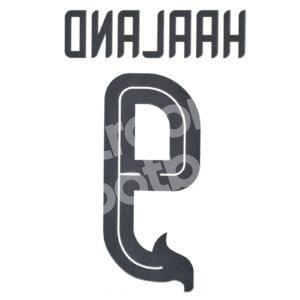 2023-24 Manchester City Year of the Dragon Name Number Set #9 HAALAND Repro - Image 3