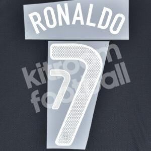 2013-14 Portugal Away White Name Number Set #7 RONALDO Repro