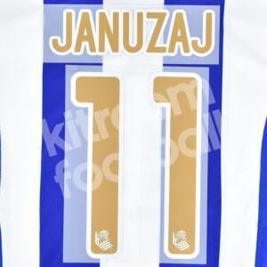 Original Player Issue 2021 Real Sociedad Final Copa del Rey Name Set #11 JANUZAJ
