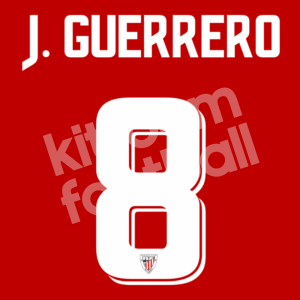 2013-14 Ath. Club Bilbao Name Number Set #8 Julen Guerrero Repro
