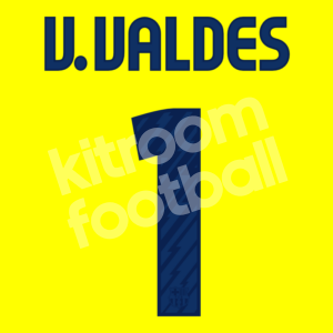 2010-11 Barcelona Away Name Number Set #1 Victor VALDES Repro