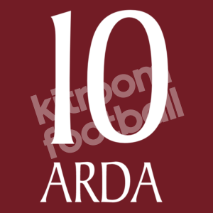 2010-11 Galatasaray Home White Name Number Set #10 ARDA Turan Repro - Image 1