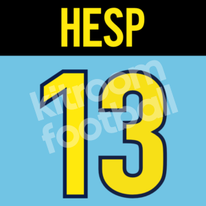 1998-99 Barcelona Goalkeeper Name Number Set #13 Ruud HESP Repro