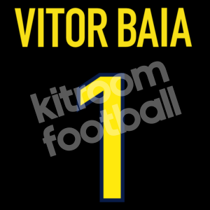 1998-99 Barcelona Goalkeeper Name Number Set #1 VITOR BAIA Repro