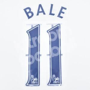 2012-13 Tottenham Hotspur Home Name Number Set #11 Gareth BALE Repro Flock