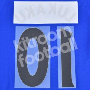 2013-17 Everton Home Name Number Set #10 LUKAKU Repro (Transfer) - Image 3