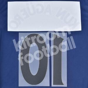 2015-17 Manchester City Away Name Number Set #10 KUN AGÜERO Repro (Transfer) - Image 3