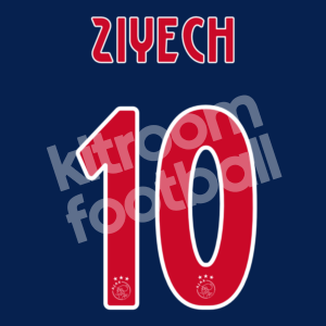 2017-18 Ajax Amsterdam Away Name Number Set #10 ZIYECH Repro