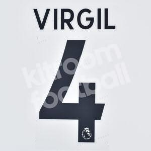 2017-23 Liverpool Black Name Number Set #4 VIRGIL Premier League Repro
