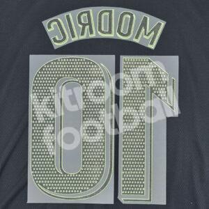 2022-23 Real Madrid Third Name Number Set #10 MODRIC La Liga Repro - Image 3