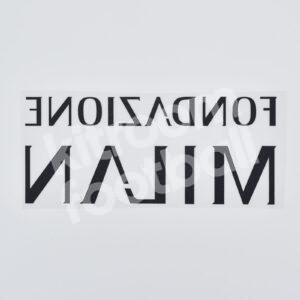 AC Milan Fondazione Milan Sponsor Patch Black Repro - Image 3