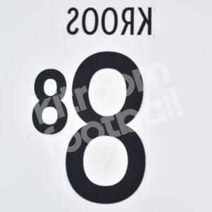 UEFA EURO 2020-21 Germany Home Name Number Set #8 KROOS Repro - Image 3