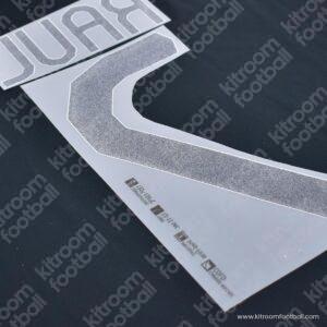 2007-08 Real Madrid Away Name Number Set #7 RAUL Repro - Image 4