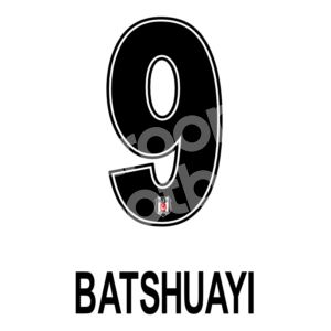 2021-22 Besiktas Home Name Number Set #9 BATSHUAYI Repro