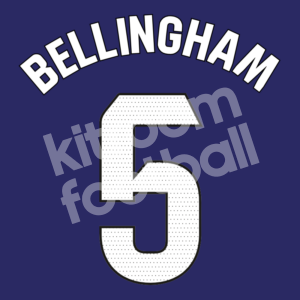 2023-24 Real Madrid 4th Y-3 Name Number Set #5 BELLINGHAM La Liga Repro