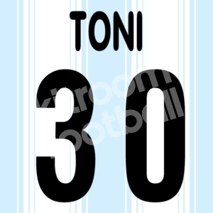 1999-00 Treviso Home Name Set Number Flock #30 Luca TONI Repro