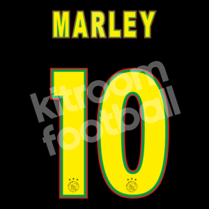 2021-22 Ajax Amsterdam Third Name Number Set #10 Bob MARLEY Repro