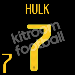Brazil FIFA World Cup 2014 Third Name Number Set #7 HULK Repro