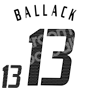 Euro 2004 Germany Home Name Number Set #13 BALLACK Repro - Image 1