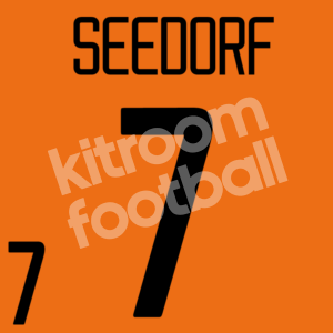 FIFA World Cup 2002 Netherlands Home Name Number Set #7 SEEDORF Repro