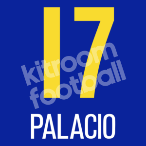 2005 Boca Juniors Argentina Home Number #17 Rodrigo PALACIO Repro