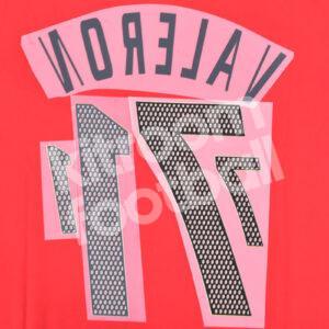 2002 World Cup Spain Home Name Number Set #17 VALERON Repro - Image 3