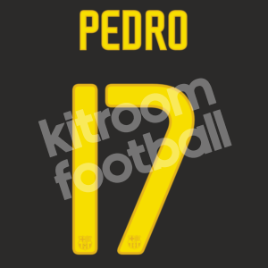 2011-12 Barcelona Name Number Set #17 PEDRO Repro