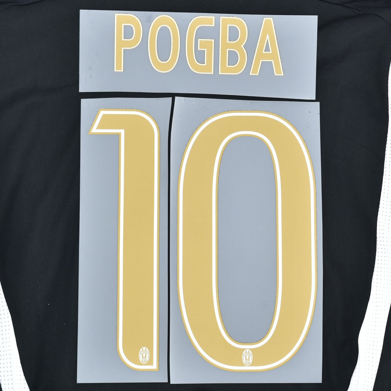2015-16 Juventus Third Name Number Set #10 POGBA Repro – Kitroom Football