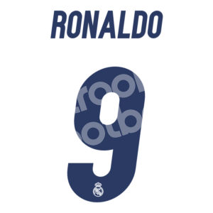 2016-17 Real Madrid Corazon Classic Match Name Number Set #9 RONALDO Repro