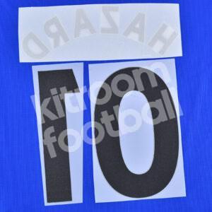 2017-19 Chelsea Home Name Number Set #10 HAZARD Premier League Repro - Image 3