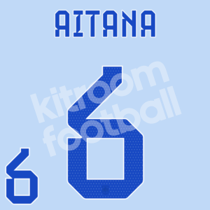 2022-23 Spain Away Name Number Set #6 AITANA Repro - Image 1