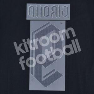 2023-24 AC Milan 4th Kit Name Number Set #9 GIROUD Repro - Image 3