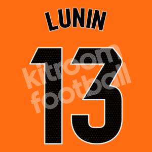2023-24 Real Madrid 4th Y-3 Name Number Set #13 LUNIN La Liga Repro - Image 1