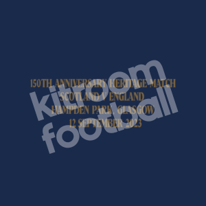 2023 Scotland Heritage Match Detail MDT Patch vs England 12.09.23 Repro