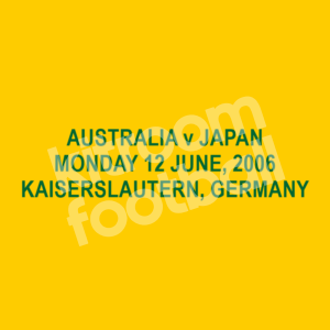 FIFA World Cup 2006 Australia Match Detail Patch MDT Home vs Japan Repro