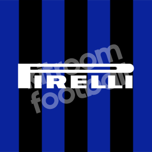 2002-03 Inter Milan PIRELLI Sponsor Patch Flock White Home Repro - Image 1