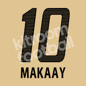 2004-05 Bayern Munich Away Name Number Set #10 MAKAAY Black Repro