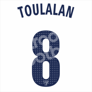 2012-13 Málaga CF Home Name Number Set #8 TOULALAN Repro