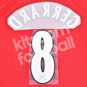 2004-07 Liverpool Home Name Number Set #8 GERRARD Premier League Repro - Image 3