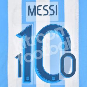 Copa America 2019 Argentina Home Name Number Set #10 MESSI Repro