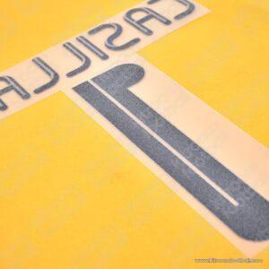 2011-12 Real Madrid Goalkeeper Black Name Number Set #1 CASILLAS Repro - Image 4