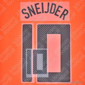 2010 Netherlands FIFA World Cup Name Number Set #10 SNEIJDER Home Repro - Image 3
